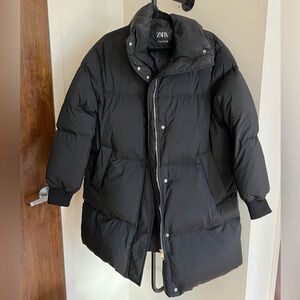 Goose feather down puffer